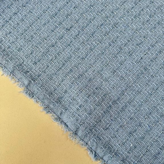 Elite Mavi Simli Şanel Kumaş