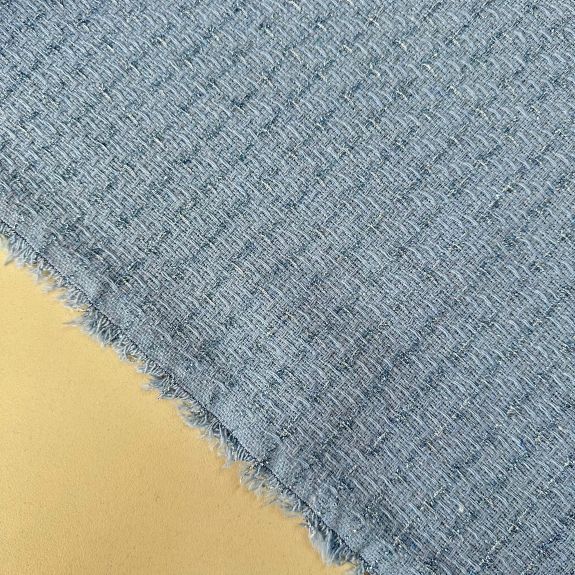 Elite Mavi Simli Şanel Kumaş