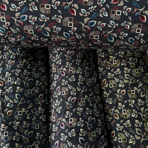 Geometrik Çiçekler Yün Angor