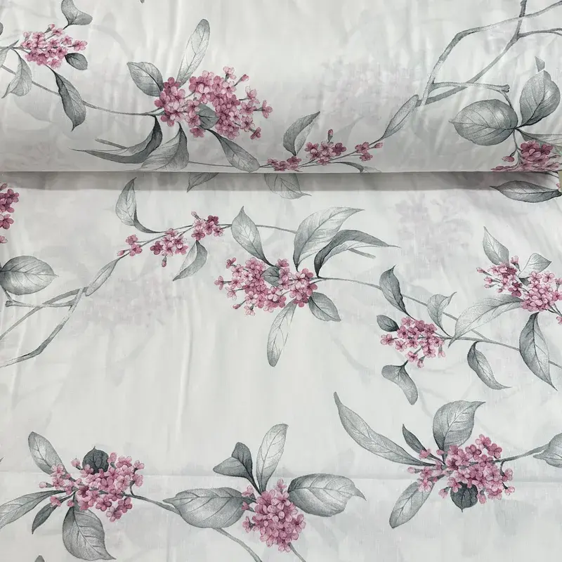 Begonviller Poplin Kumaş Pembe