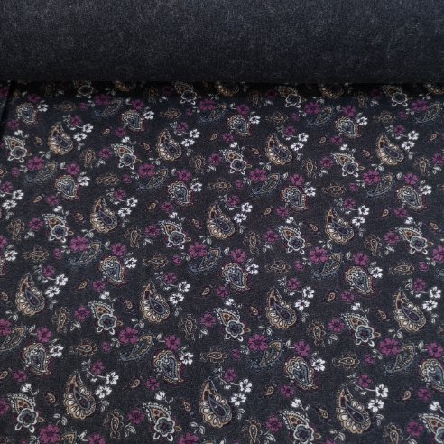 Küçük Şal Desenli Yün Angor Pembe