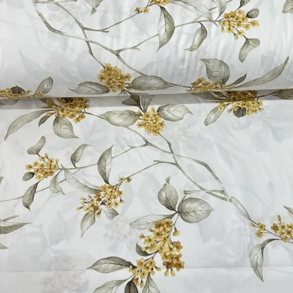 Begonviller Poplin Kumaş Hardal