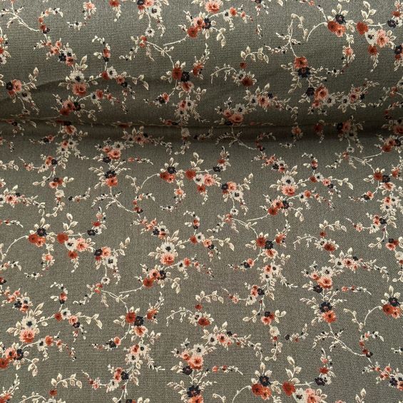 Minik Çiçekli Yün Angor Yeşil