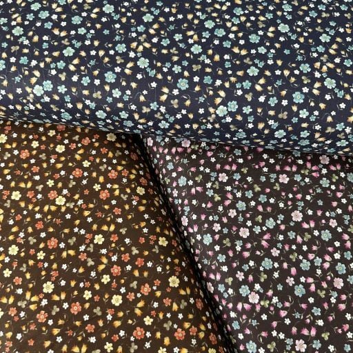 Minik Çiçekli Poplin Kumaş