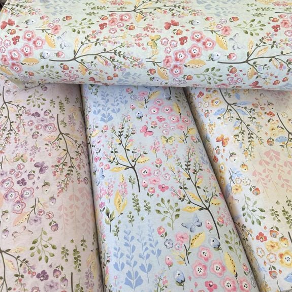 Bahar Neşesi Poplin Kumaş