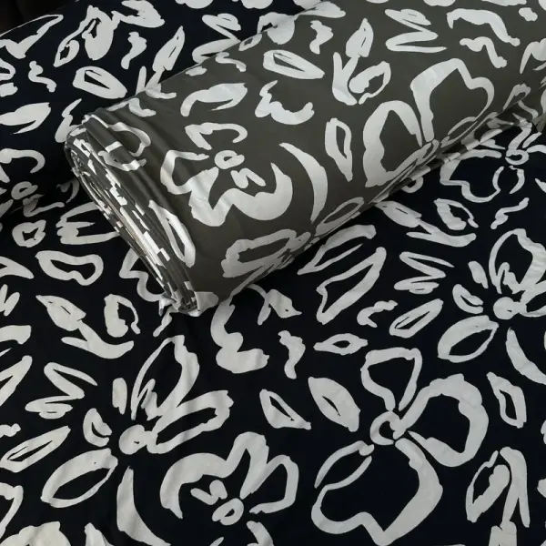 Floral Penye Penye Kumaş