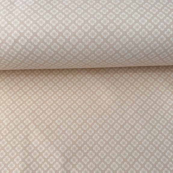 Bej Kombin Desen Duck Bezi 1