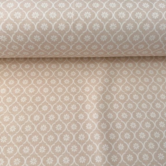 Bej Kombin Desen Duck Bezi 2