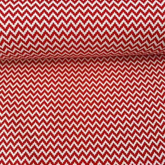 Kırmızı Kombin Desen Duck Bezi 4