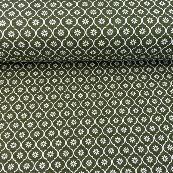 Yeşil Kombin Desen Duck Bezi 3