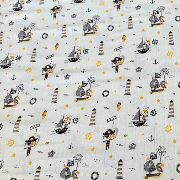 Korsanlar Müslin Bezi Sarı