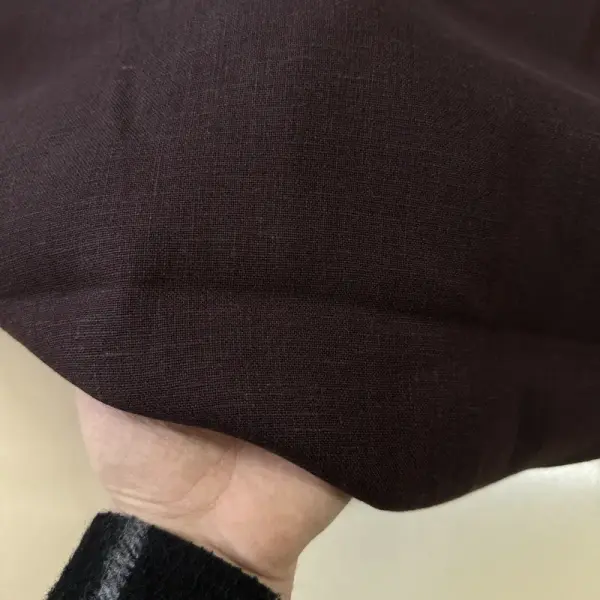 Koyu Mürdüm Rami Keten