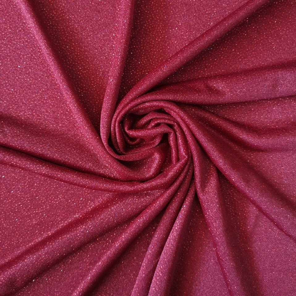 Bordo Simli Tül ( Alena)