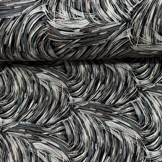 Sonbahar Dalları Viskon Kumaş Yeşil