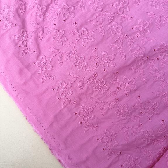 Pembe papatya Dalı Fisto Kumaş