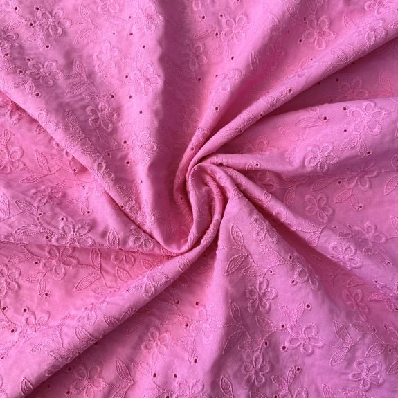 Pembe papatya Dalı Fisto Kumaş