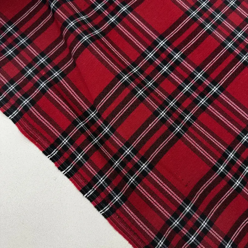 Kırmızı Kareli Scoth Kumaş