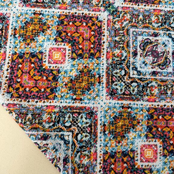 Etnik Desen Gofre Kumaş