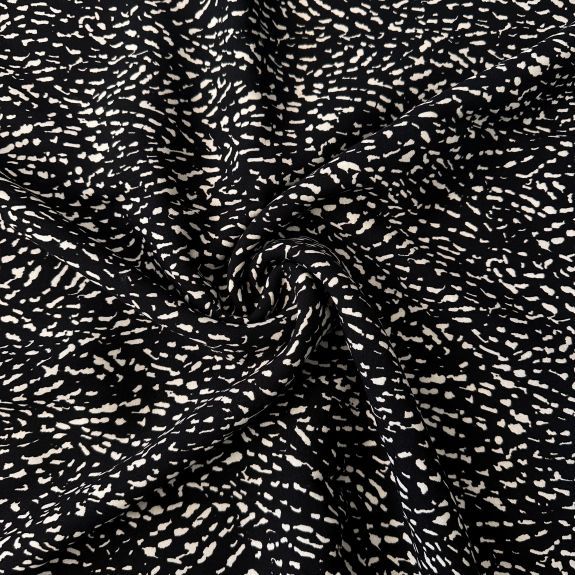 Noktalı Viskon Kumaş Bej