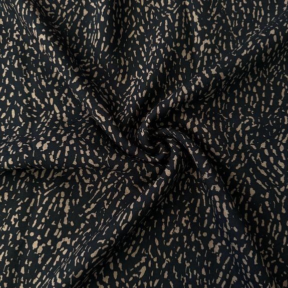 Noktalı Viskon Kumaş Camel