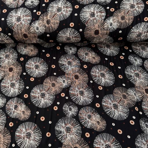 Japonic Viskon Kumaş Siyah