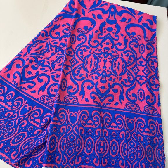 Eteği Sulu Lavinya Viskon Kumaş Pembe