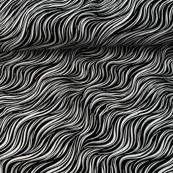 Fırça Desen Viskon Kumaş Beyaz