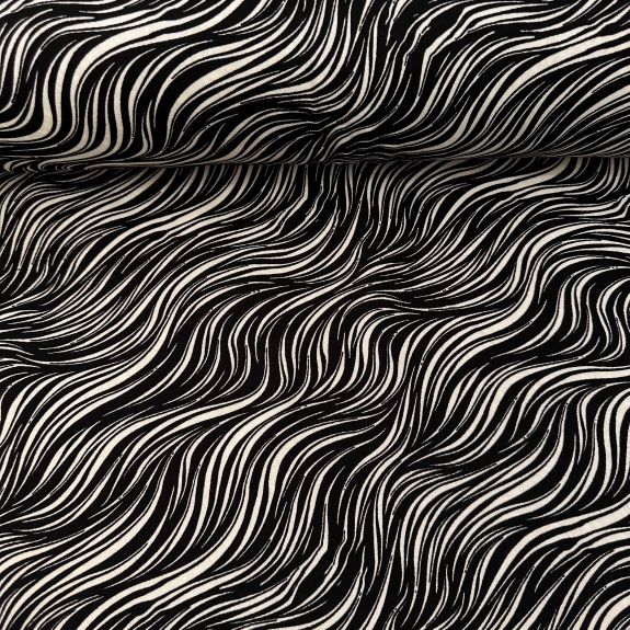 Fırça Desen Viskon Kumaş Krem