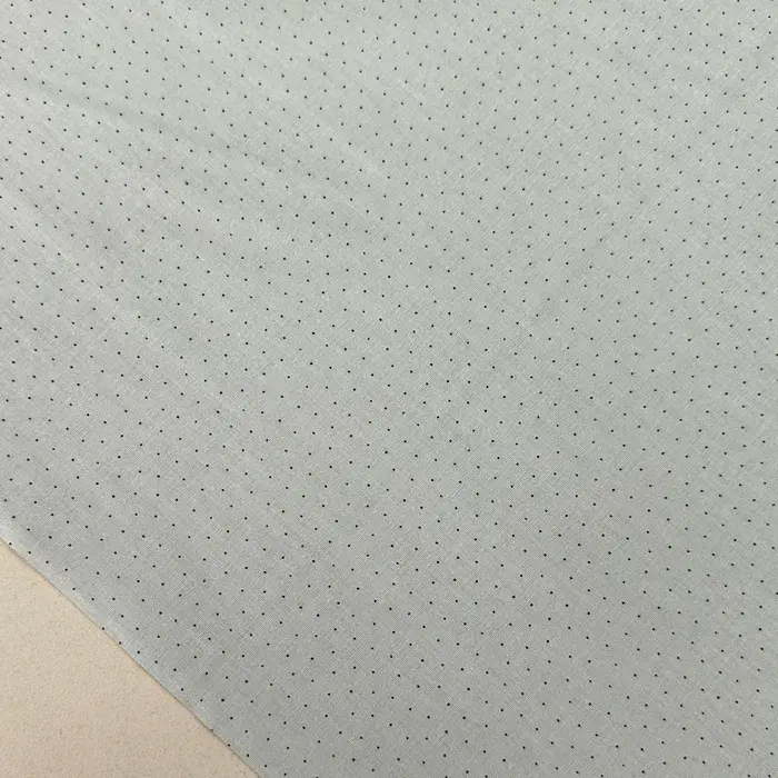 Daldaki Güller Poplin Kumaş Yeşil-Noktalı