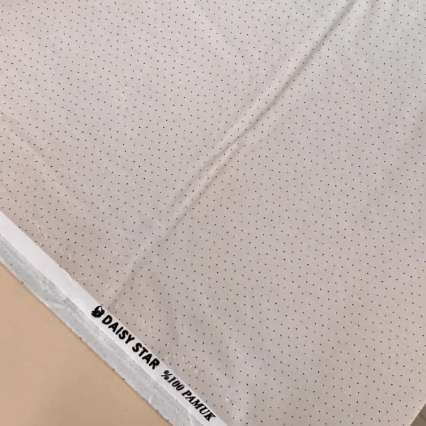 Daldaki Güller Poplin Kumaş Bej-Noktalı