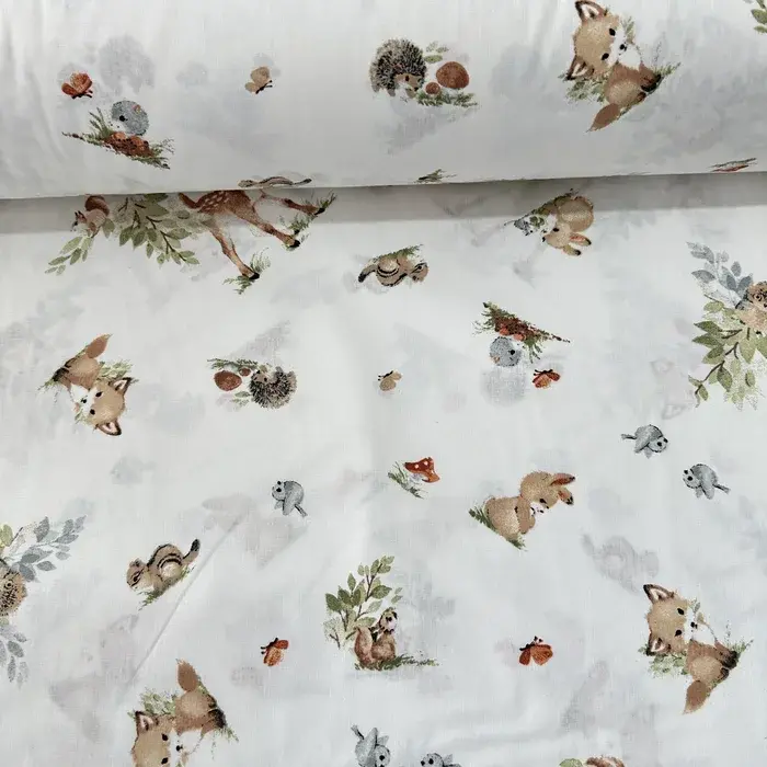 Minik Ceylan Ve Sincap Poplin Kumaş