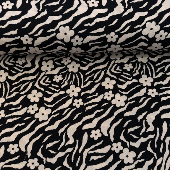 Moroc Viskon Kumaş Siyah