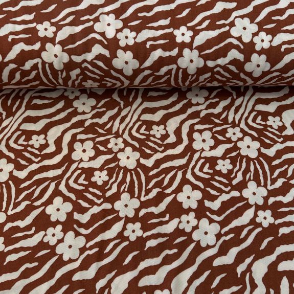 Moroc Viskon Kumaş Taba