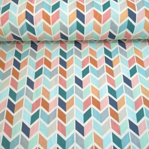 Renkli Oklar Duck Bezi Yeşil