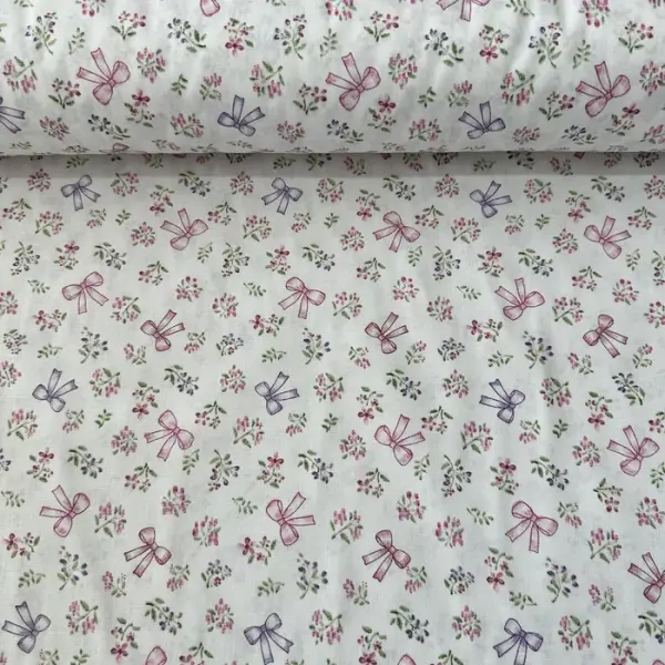 Fiyonklar Poplin Kumaş Beyaz