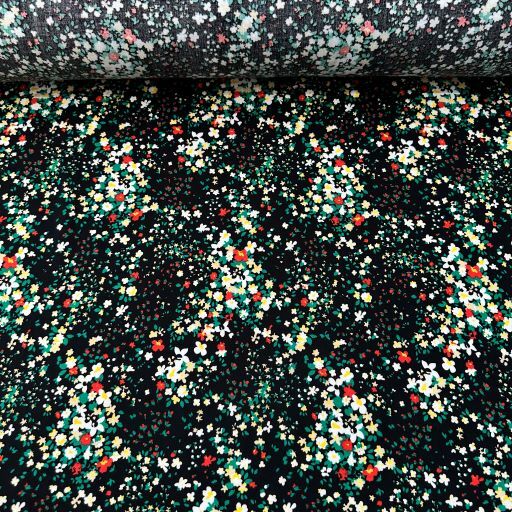 Bahar Çiçekleri Tek En Viskon Kumaş Kırmızı