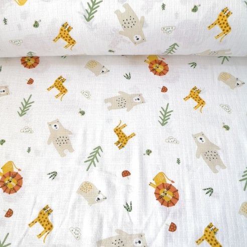 Sevimli Aslan Ve Çita Müslin Bezi