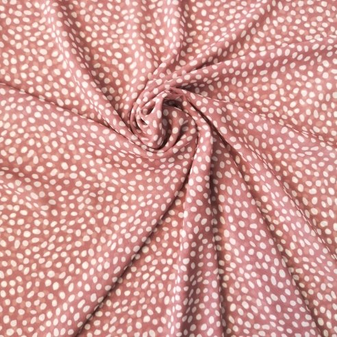 Benekli Desenli Şifon Pudra