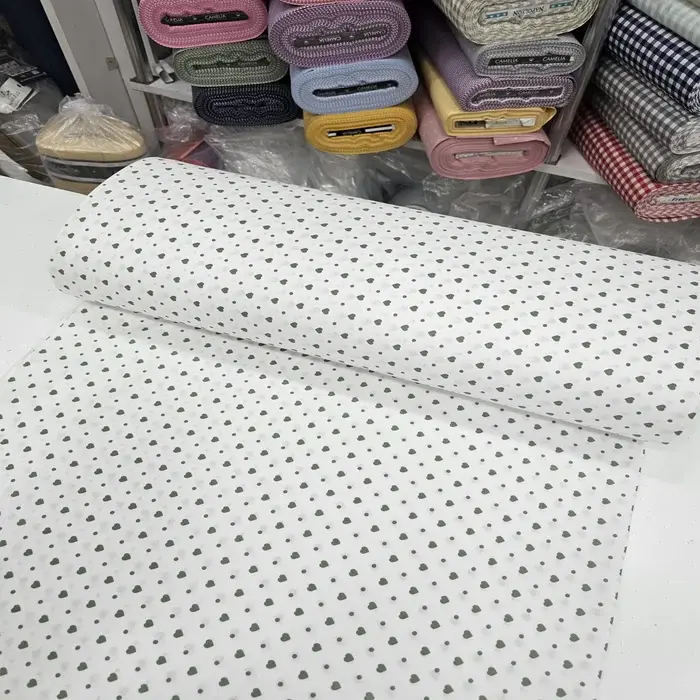 Yeşil Giz Peçvörk Poplin Kumaş 5