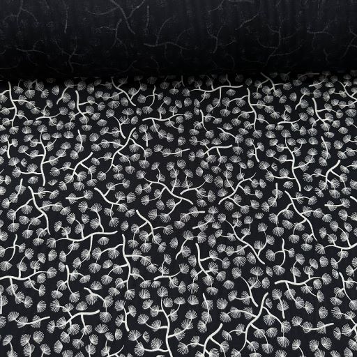 Dallar Tek En Viskon Kumaş Siyah