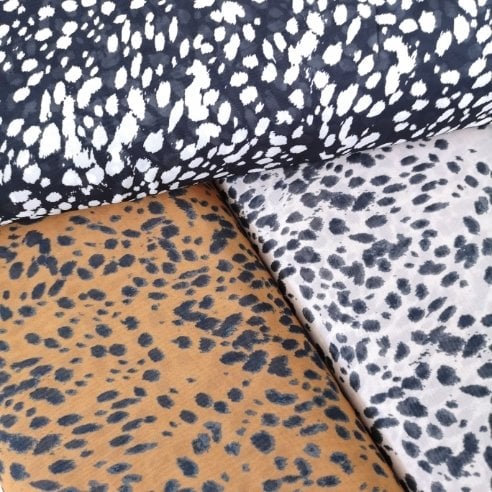 Leopar Desenli Şifon