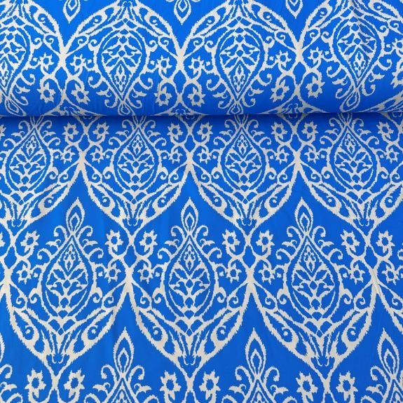 Ebruli Romance Kumaş Mavi