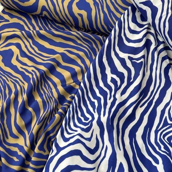 Zebra Desen Romance Kumaş