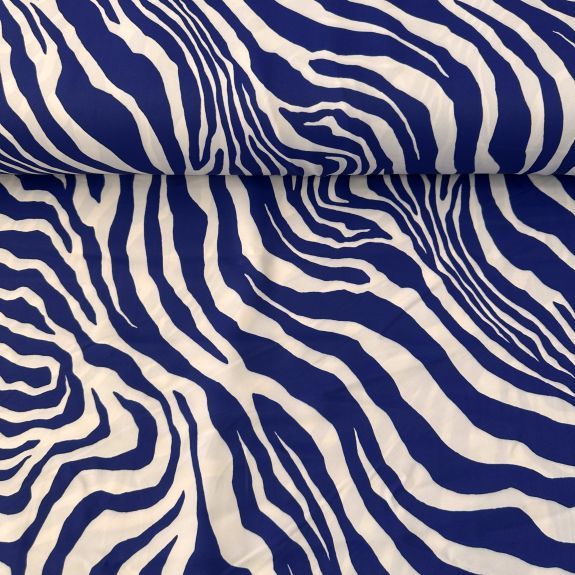 Zebra Desen Romance Kumaş Beyaz