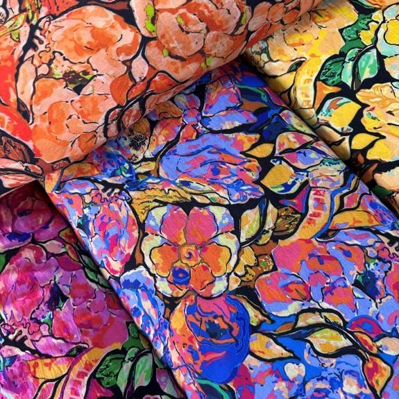 Flowers Mango Modal Kumaş