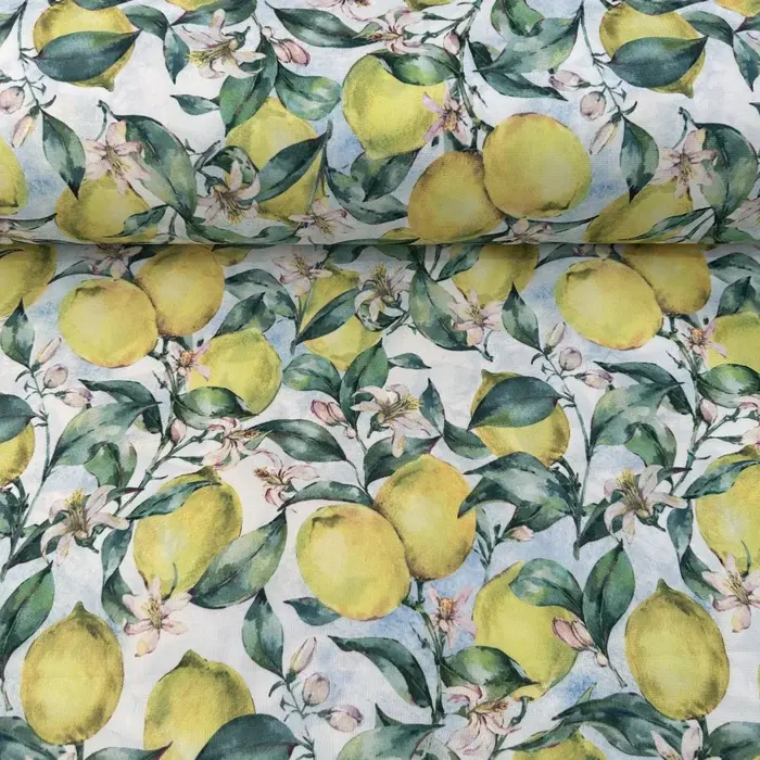 Limonlu Rubi Kumaş
