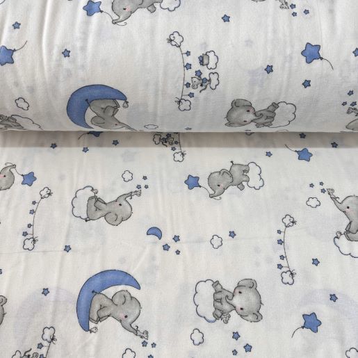 Bulutlardaki Filler Pazen Kumaş Mavi