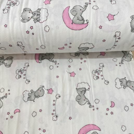 Bulutlardaki Filler Pazen Kumaş Pembe