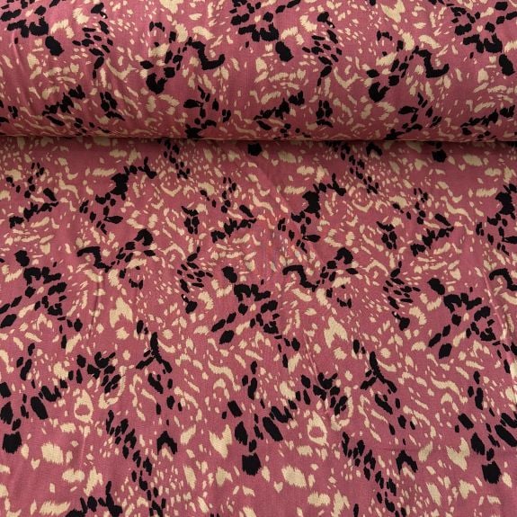 Dimi Desen Viskon Kumaş Gül Kurusu