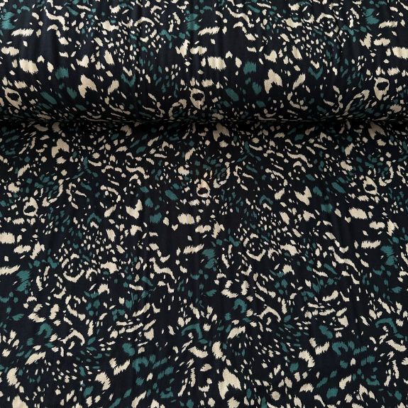 Dimi Desen Viskon Kumaş Siyah